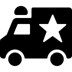 Public Service Police Van Icon from Ultimate Bold Set
