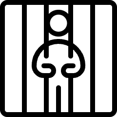 Punishment Prisoner Bars Icon from Ultimate Light Set