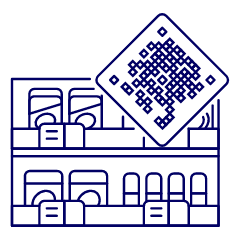 Qr Grocery Shopping Illustration from UX Line Set