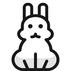 Rabbit Body Icon from Ultimate Colors Set