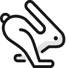 Rabbit Running Icon from Ultimate Colors Set