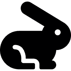 Rabbit Side Icon from Ultimate Bold Set