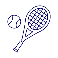Tennis Illustration from UX Line Set