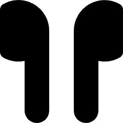 Ear Pods Icon from Micro Solid Set