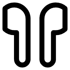 Earpods Icon from Core Line Set