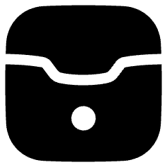 Earpods Case Icon from Plump Solid Set