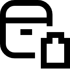 Earpods Case Battery Icon from Sharp Line Set