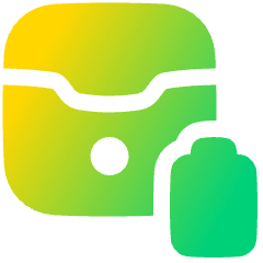 Earpods Case Battery Icon from Plump Gradient Set