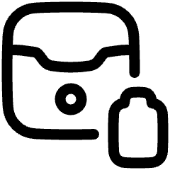 Earpods Case Battery Icon from Plump Line Set