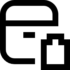 Earpods Case Battery Icon from Sharp Line Set