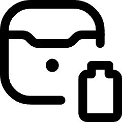 Earpods Case Battery Icon from Core Line Set