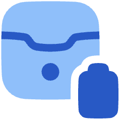 Earpods Case Battery Icon from Plump Flat Set