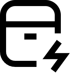 Earpods Case Charge Icon from Sharp Line Set