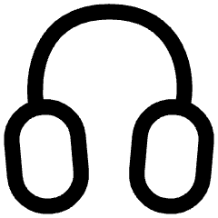 Headphones Icon from Flex Line Set