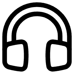 Headphones Icon from Plump Line Set