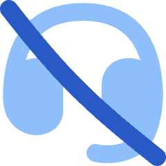 Headset Off Icon from Flex Flat Set