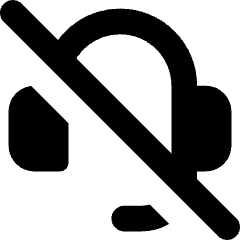 Headset Off Icon from Core Solid Set