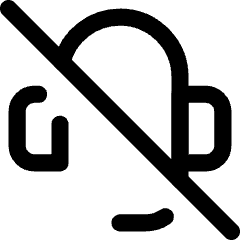 Headset Off Icon from Core Line Set