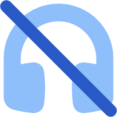 Headset Off Icon from Plump Flat Set