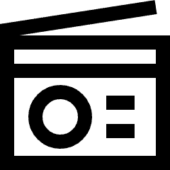 Radio Icon from Sharp Line Set