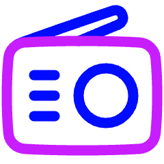 Radio Icon from Plump Neon Set