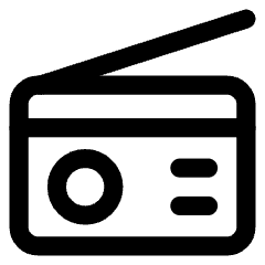 Radio Icon from Core Line Set