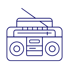Boombox 1 Illustration from UX Line Set