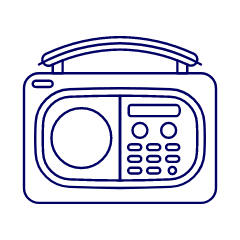 Radio Vintage 02 Illustration from UX Line Set