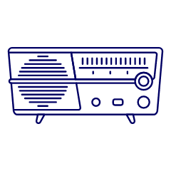 Radio Vintage 04 Illustration from UX Line Set