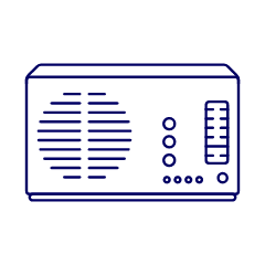 Radio Vintage 06 Illustration from UX Line Set