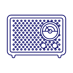 Radio Vintage 08 Illustration from UX Line Set