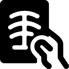 Radiology Scan Hand Icon from Ultimate Bold Set