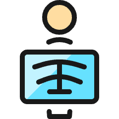 Radiology Scanning Icon from Ultimate Colors Set