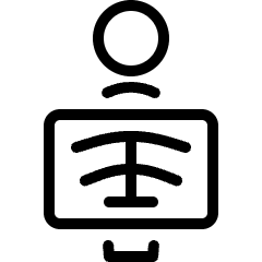 Radiology Scanning Icon from Ultimate Light Set