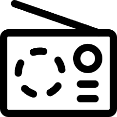 Radio Antenna 1 Icon from Ultimate Regular Set