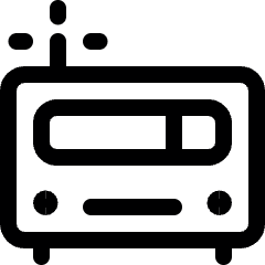 Radio Retro Icon from Ultimate Regular Set