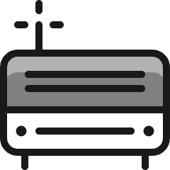 Radio Retro Icon from Ultimate Colors Set