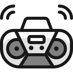 Radio Stereo 1 Icon from Ultimate Colors Set