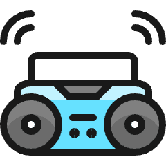 Radio Stereo Icon from Ultimate Colors Set