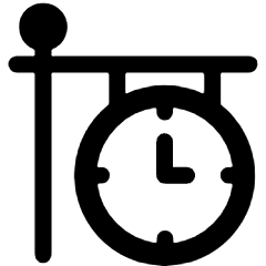 Clock Station Icon from Ultimate Bold Set