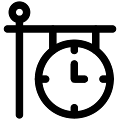 Clock Station Icon from Ultimate Regular Set