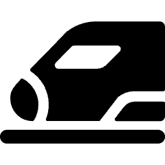 Railroad Fast Train Icon from Ultimate Bold Set
