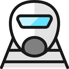 Railroad Metro Icon from Ultimate Colors Set