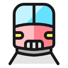 Railroad Train 1 Icon from Ultimate Colors Set
