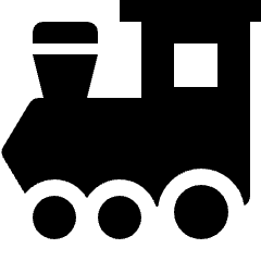 Railroad Train Icon from Nova Solid Set