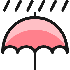 Rain Umbrella 1 Icon from Ultimate Colors Set