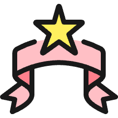 Ranking Ribbon Icon from Ultimate Colors Set