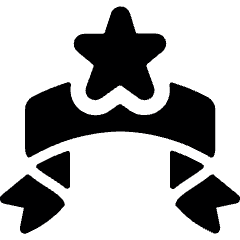 Ranking Ribbon Icon from Ultimate Bold Set