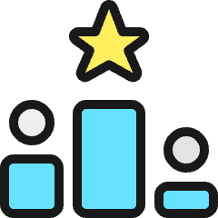 Ranking Star Top Icon from Ultimate Colors Set