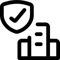 City Safety Shield Building Icon from Ultimate Regular Set